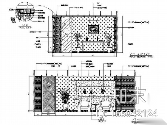[广东]某假日酒店桑拿包房室内装修施工图（含效果）cad施工图下载【ID:166042124】