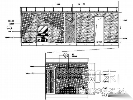 [广东]某假日酒店桑拿包房室内装修施工图（含效果）cad施工图下载【ID:166042124】