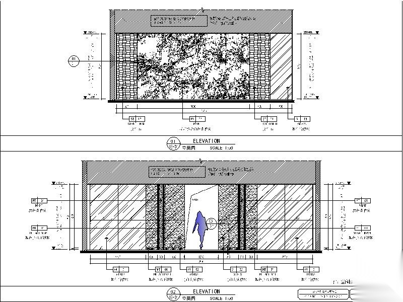 [重庆]一套详细完整的售楼部销售中心施工图cad施工图下载【ID:160705101】