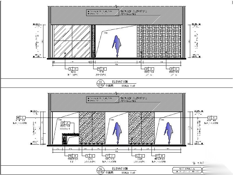 [重庆]一套详细完整的售楼部销售中心施工图cad施工图下载【ID:160705101】
