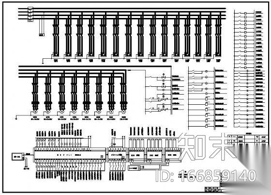 太阳能PLC控制系统原理图cad施工图下载【ID:166859140】