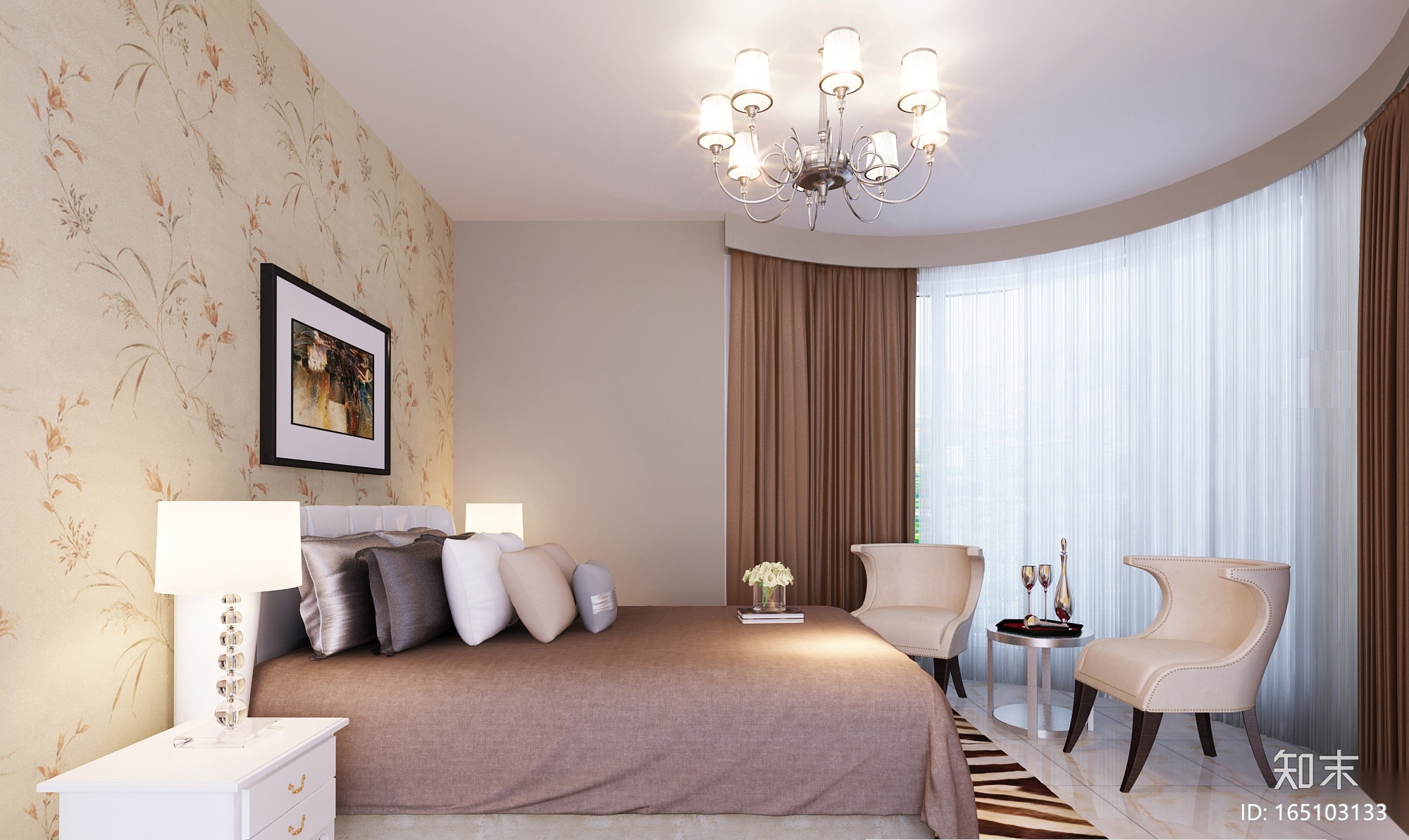 [广东]赖先生家居样板间施工图+效果图+软装施工图下载【ID:165103133】