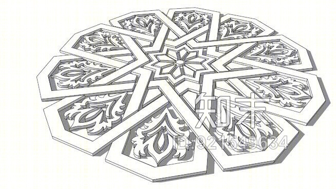 伊斯兰装饰SU模型下载【ID:921549634】