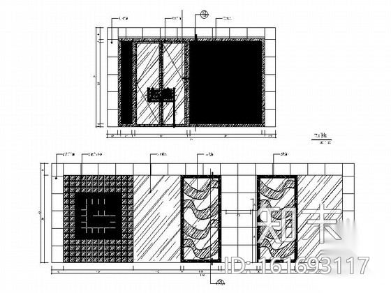 [北京]全国连锁玻璃混搭风格展厅设计施工图（含效果）cad施工图下载【ID:161693117】