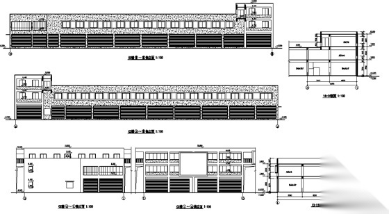 [温州]某三层粮食市场交易市场建筑施工套图施工图下载【ID:165141166】