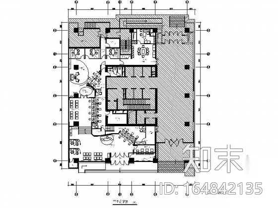 [北京]现代国有控股大型商业金融机构支行设计施工图cad施工图下载【ID:164842135】