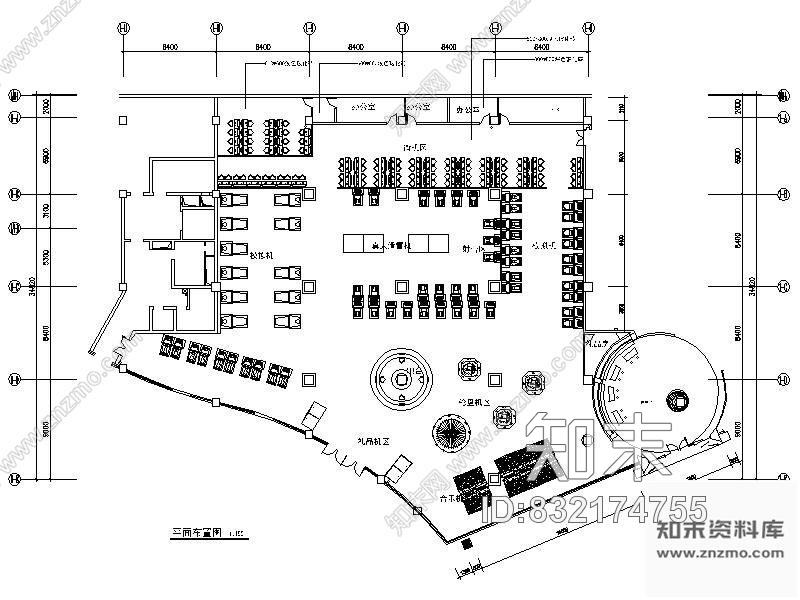 图块/节点新概念网吧平面图cad施工图下载【ID:832174755】