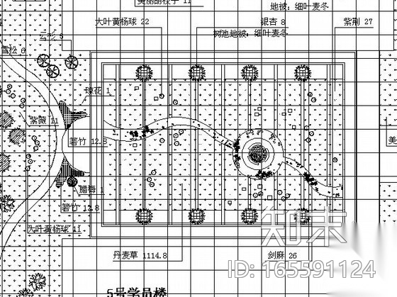 [河北]某校园植物种植设计施工图施工图下载【ID:165591124】