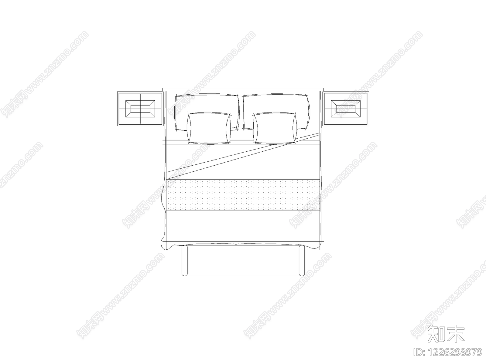 卧室书房厨卫图块含遮罩cad施工图下载【ID:1226298979】