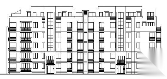 某七层住宅楼建筑施工图cad施工图下载【ID:149866173】