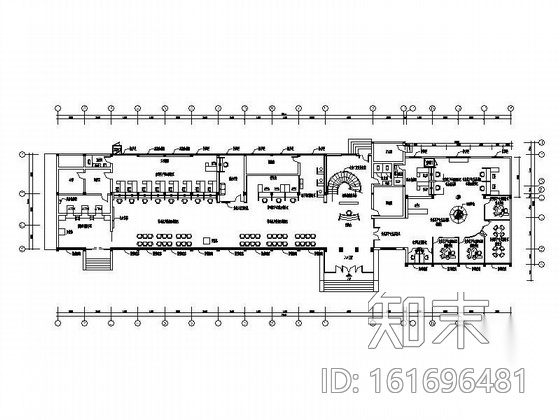 [安徽]工商银行某支行营业部装饰施工图cad施工图下载【ID:161696481】