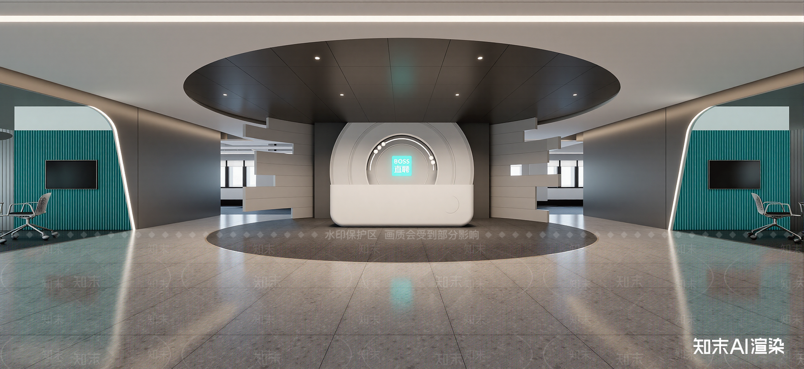 现代企业文化展厅SU模型下载【ID:1222251918】