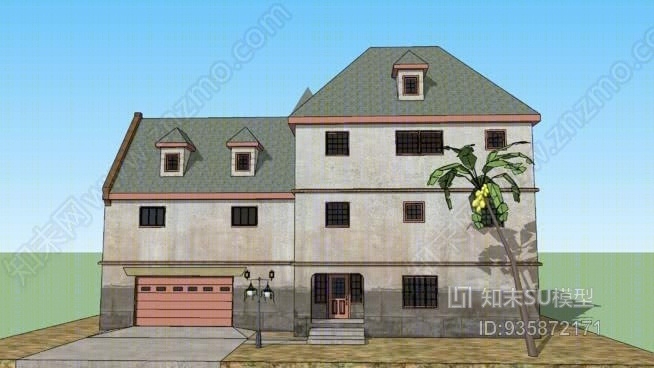 老房子SU模型下载【ID:935872171】