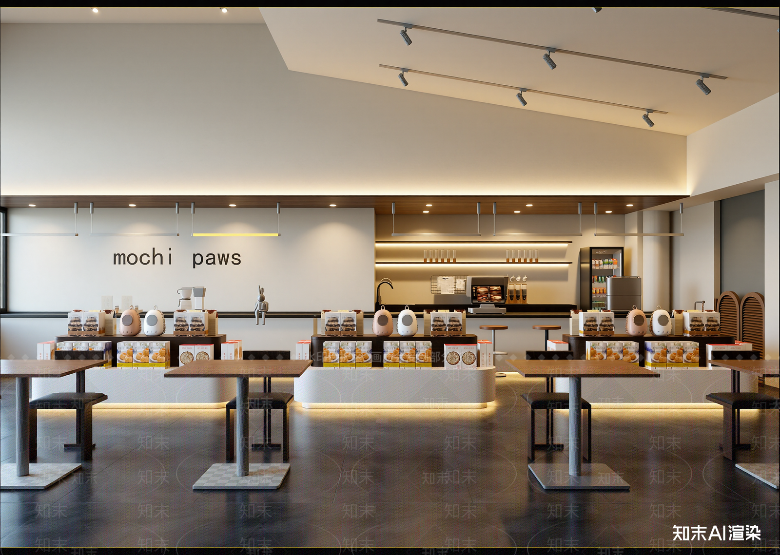 现代甜品面包店3D模型下载【ID:1215171466】