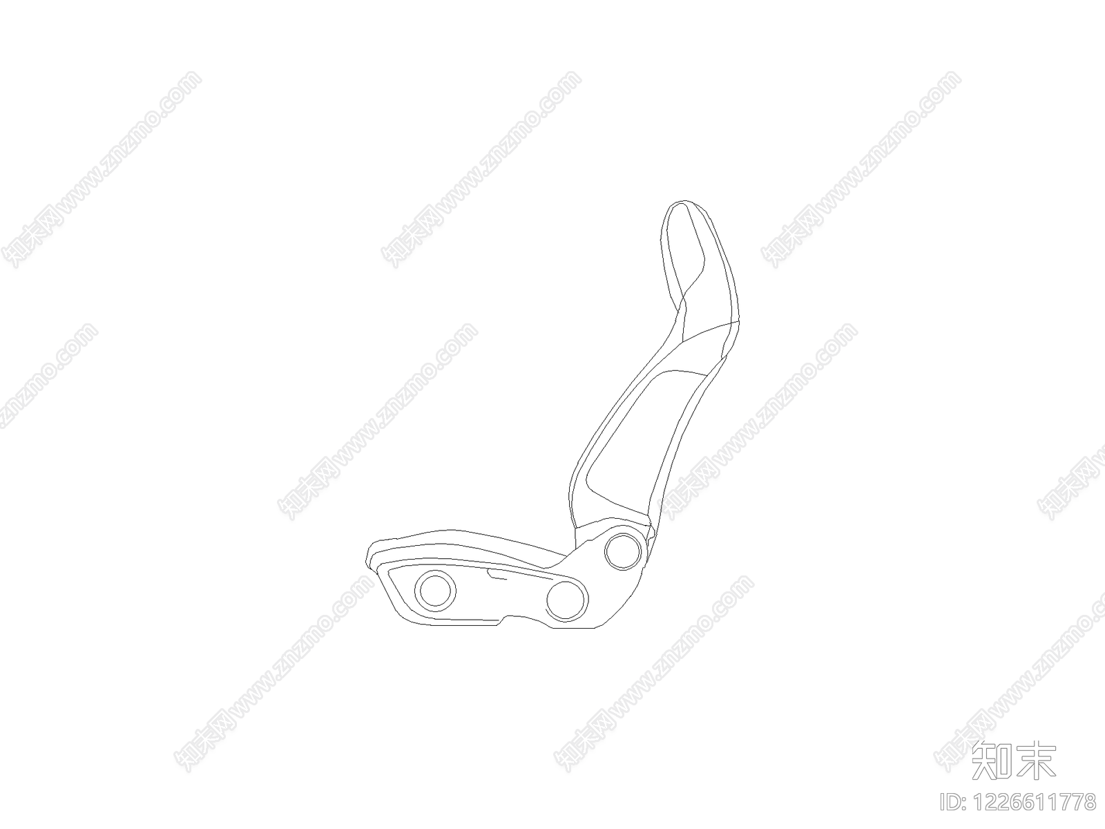 现代椅子CAD图纸