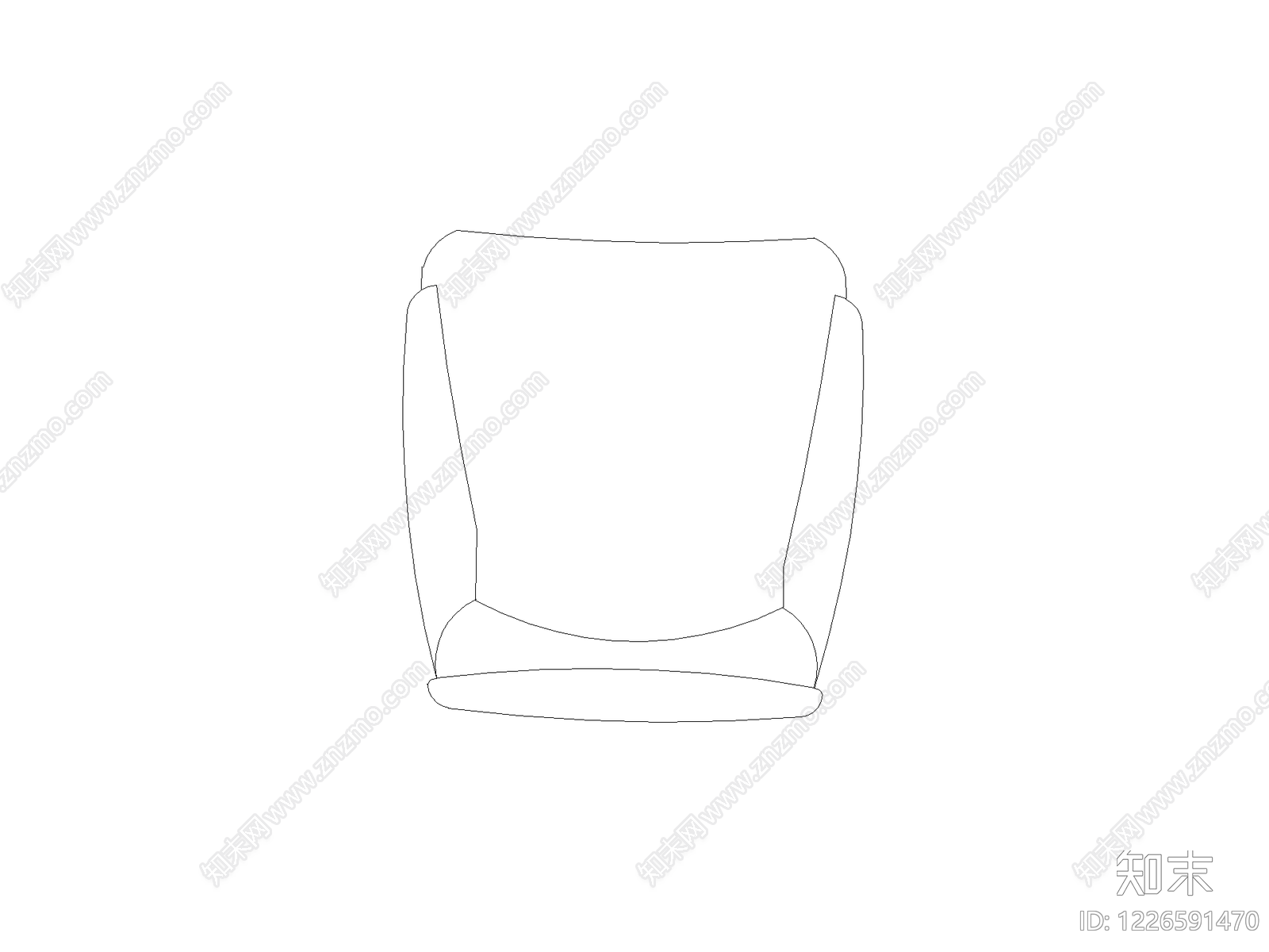 椅子cad施工图下载【ID:1226591470】