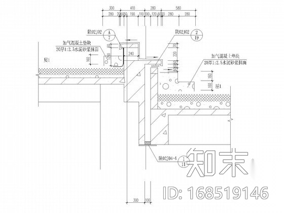 [陕西]18层商住楼墙体大样图cad施工图下载【ID:168519146】