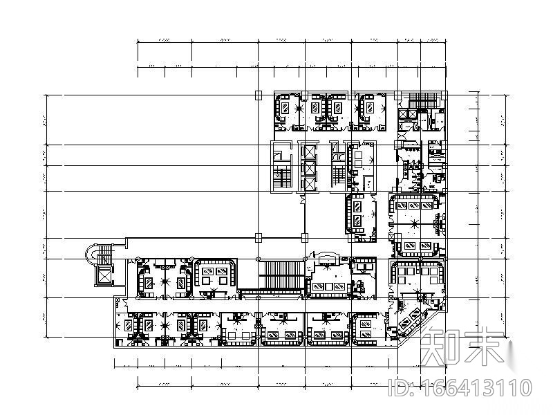 [昆明]某酒店夜总会室内装修施工图（含效果）cad施工图下载【ID:166413110】