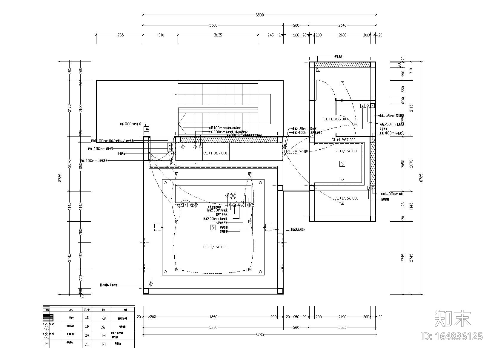 [云南]昆明板栗林C1户型树屋施工图_效果图cad施工图下载【ID:164836125】