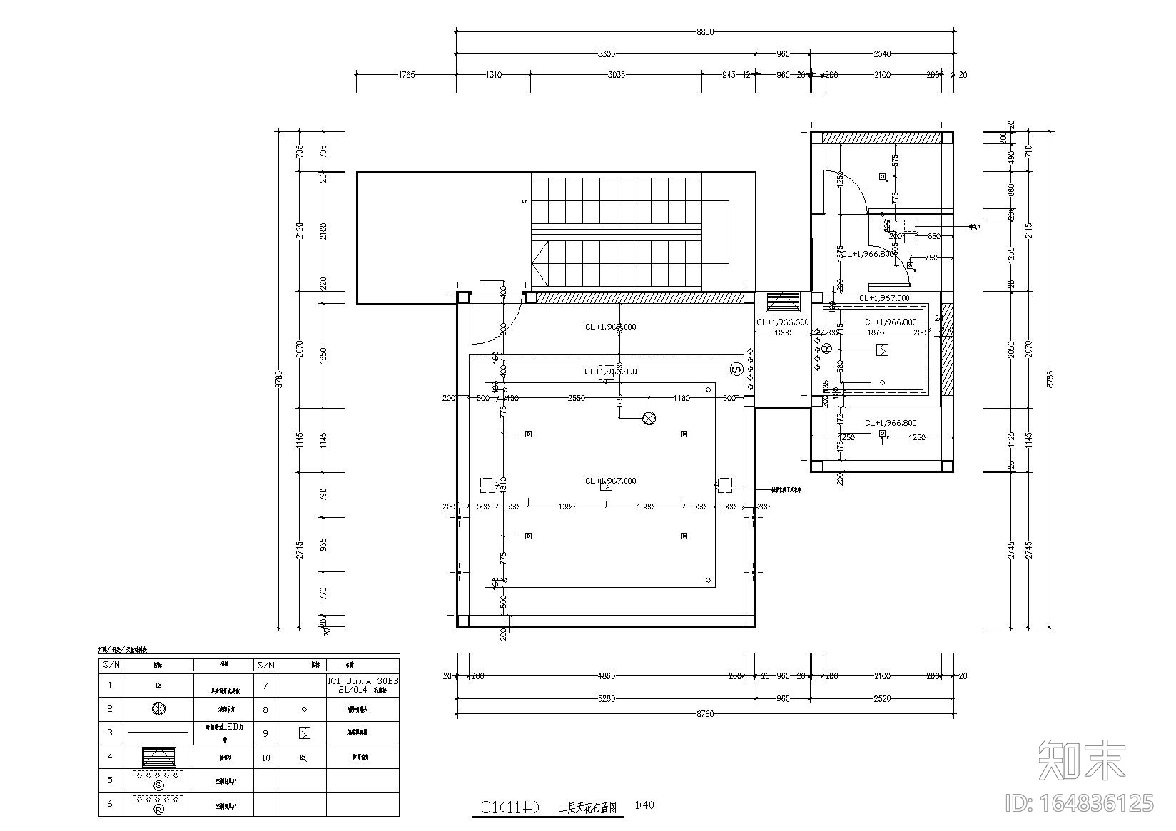 [云南]昆明板栗林C1户型树屋施工图_效果图cad施工图下载【ID:164836125】