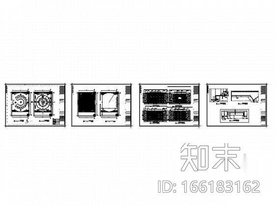 [昆山]现代五星级商务酒店会议室装修施工图cad施工图下载【ID:166183162】