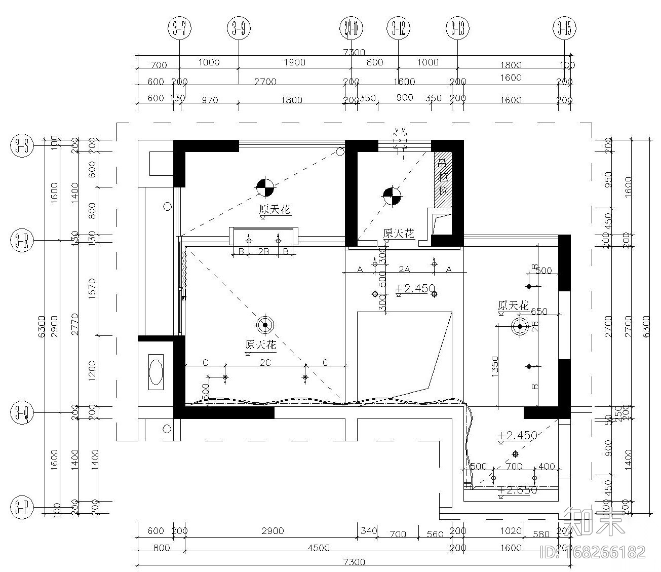 [广东]东莞鹿港小镇精装样板间施工图及效果图施工图下载【ID:168266182】