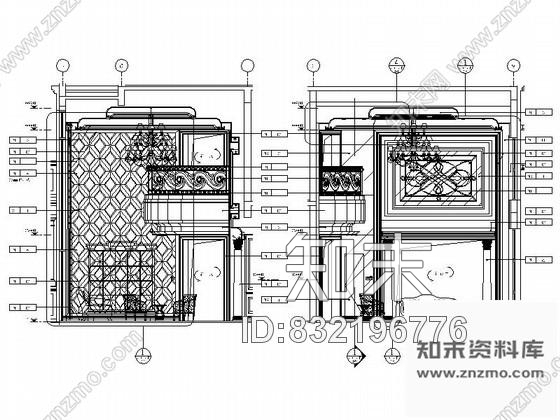 图块/节点奢华欧式别墅客厅立面图cad施工图下载【ID:832196776】