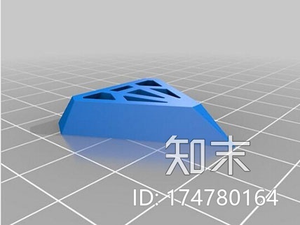 钻石形吊坠3d打印模型下载【ID:174780164】