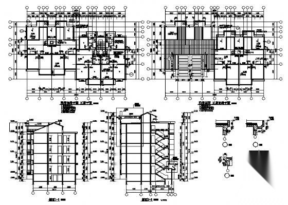 某六层职工宿舍楼建筑方案图cad施工图下载【ID:149849197】