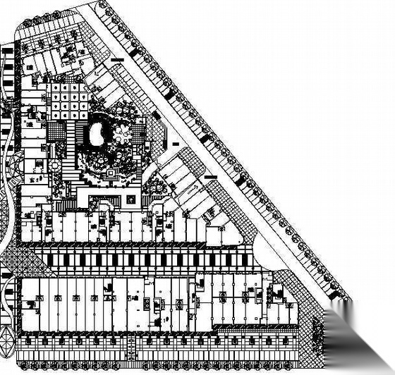 广东深圳某商业区东区外环境景观设计施工图cad施工图下载【ID:161084187】