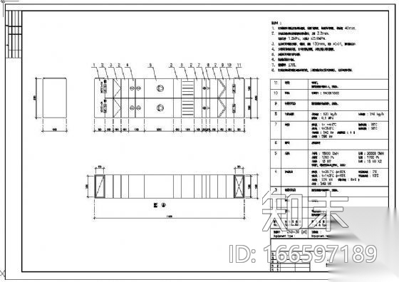 叠式空调机组组合大样图cad施工图下载【ID:166597189】