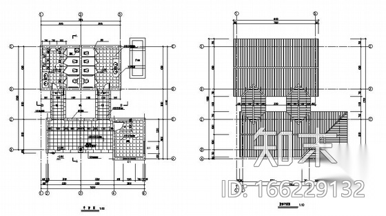某仿古公共厕所卫生间建筑cad施工图下载【ID:166229132】