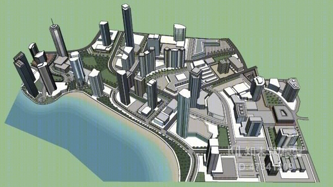 SketchUp的最大城市：3SU模型下载【ID:317808168】