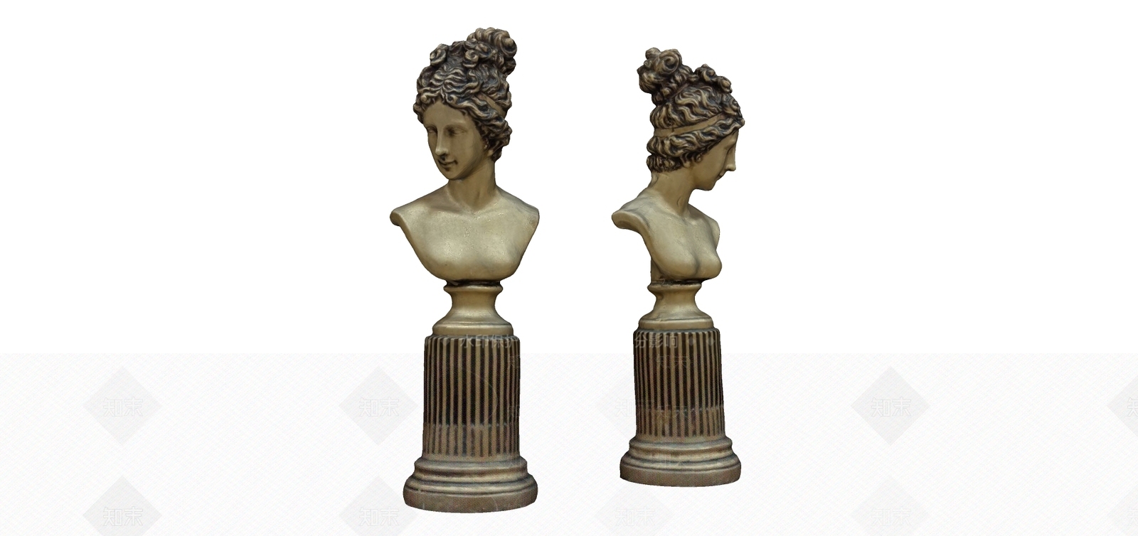 欧式人像雕塑SU模型下载【ID:1109568151】