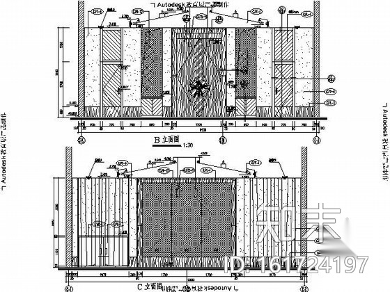 会议中心3~5号会议室施工图cad施工图下载【ID:161724197】