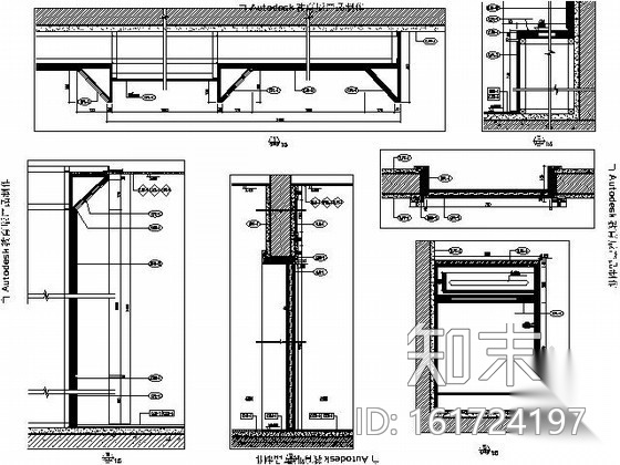 会议中心3~5号会议室施工图cad施工图下载【ID:161724197】