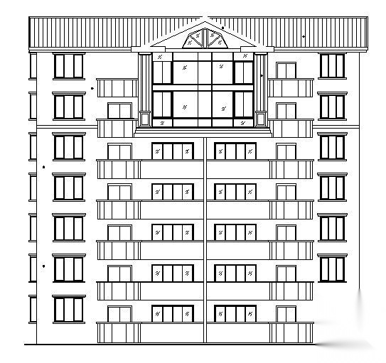 某小区建筑施工图cad施工图下载【ID:149857136】