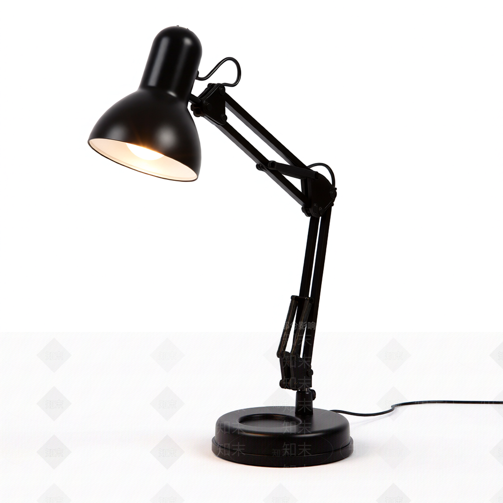 黑色机械臂台灯3D模型下载【ID:1206203550】