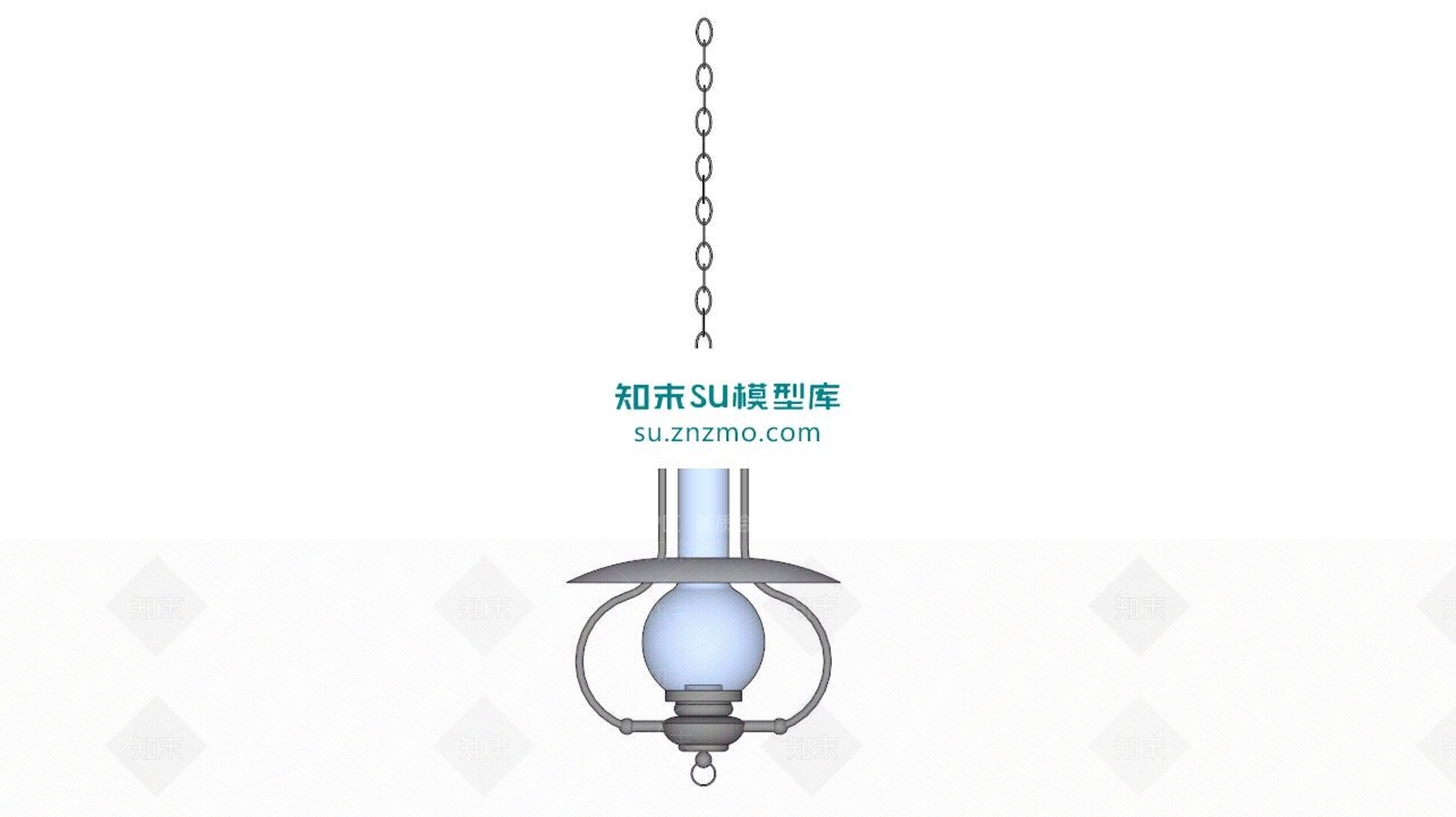 简易吊灯挂灯笼SU模型下载【ID:172111112】