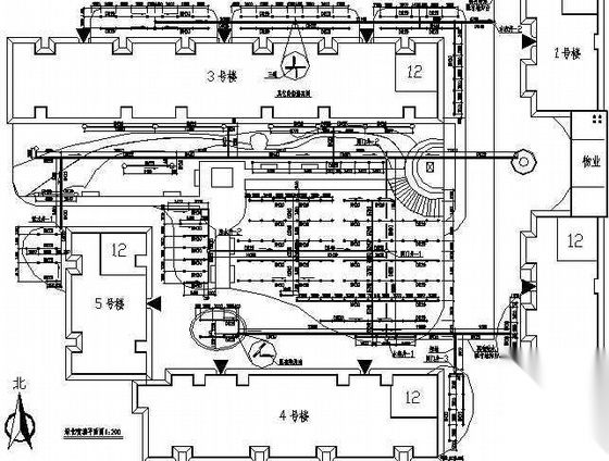 某居住区喷灌图纸cad施工图下载【ID:161105135】