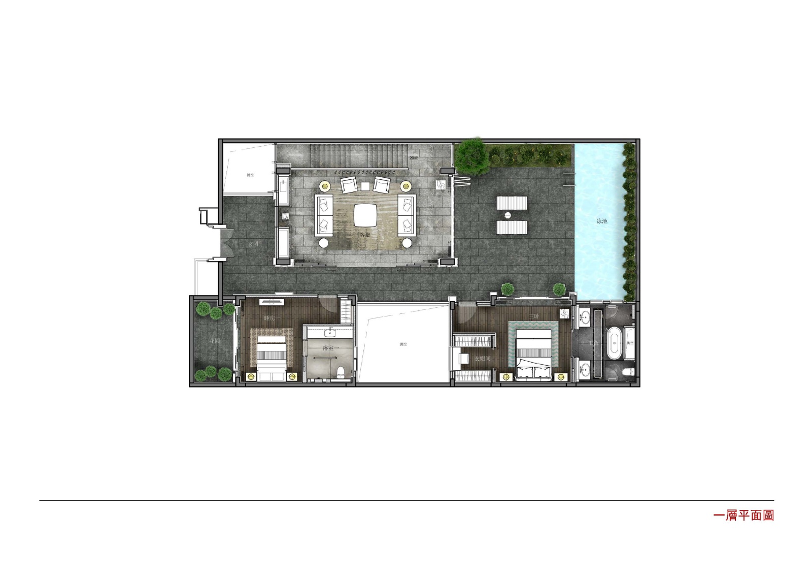 [海南]三亚奢华别墅户型设计方案设计文本（模型+cad）cad施工图下载【ID:149864107】