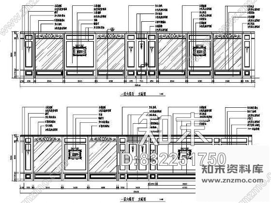 图块/节点某餐厅立面设计图cad施工图下载【ID:832251750】