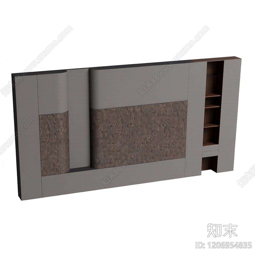 电视墙组合柜3D模型下载【ID:1206954835】