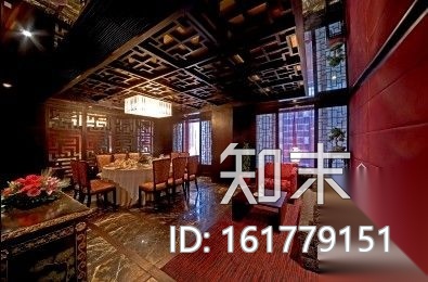 [澳门]奢华酒店中餐厅设计图（含效果）cad施工图下载【ID:161779151】