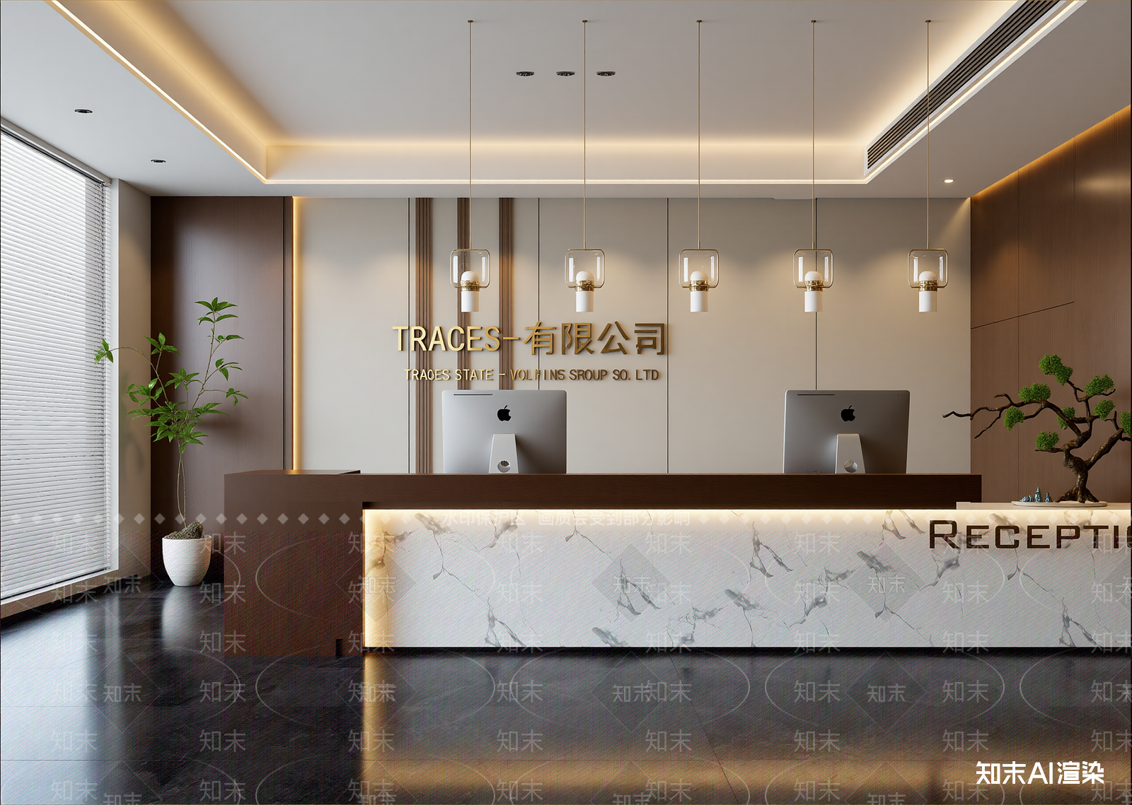 现代接待室3D模型下载【ID:1213998114】