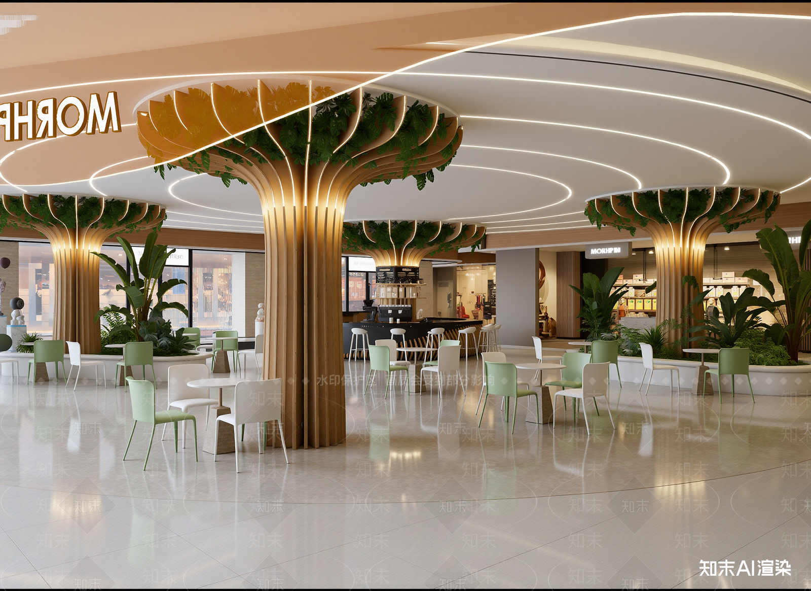 现代咖啡厅3D模型下载【ID:1214706897】