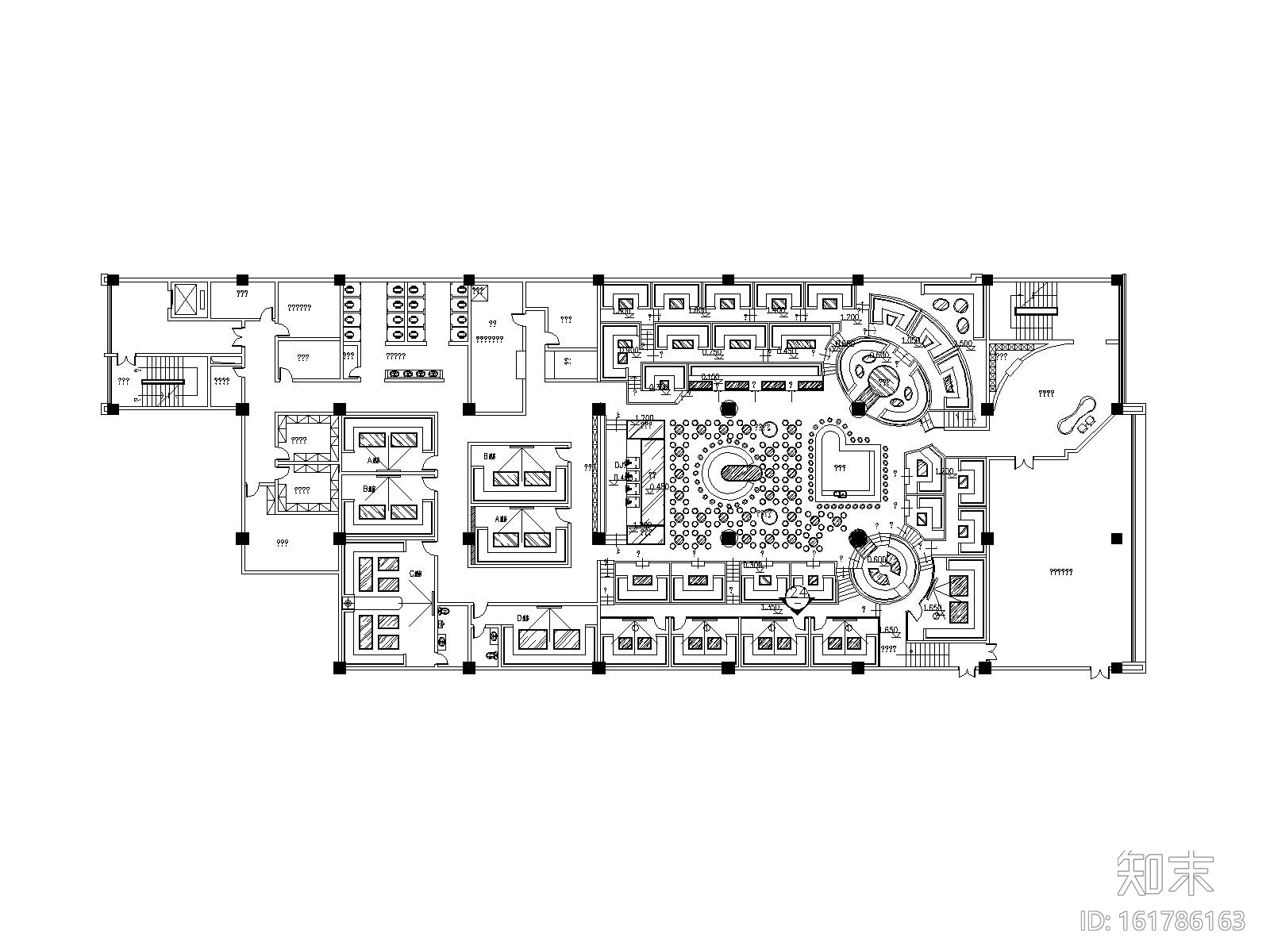 混搭风格酒吧装修全套CAD施工图及高清效果图施工图下载【ID:161786163】