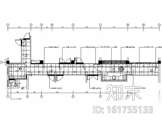 销售中心走道装饰图cad施工图下载【ID:161755133】