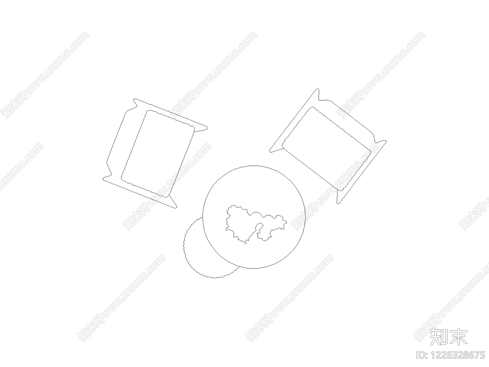现代沙发CAD图纸