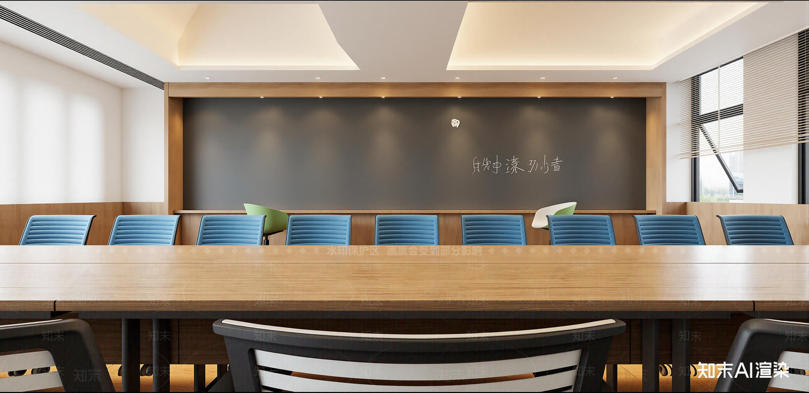 现代教室SU模型下载【ID:1215996092】